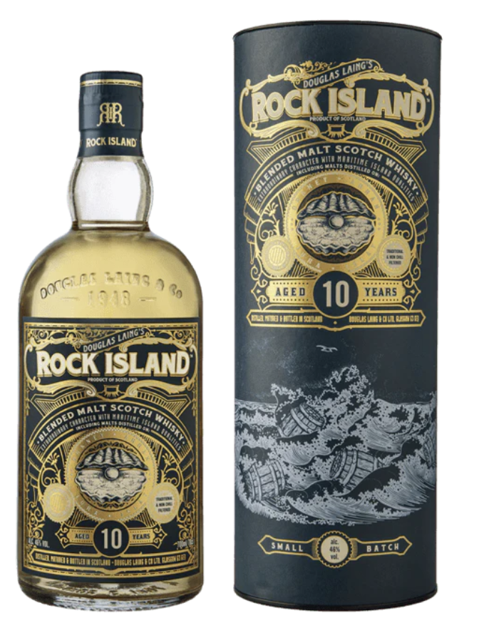 Віскі Douglas Laing Rock Island 10 y.o. 46% 0.7 л tube